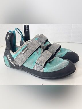 SCARPA Origin Rock Climbing Shoes Maldive & Black Size 37.5 EU Women's Size 6.5